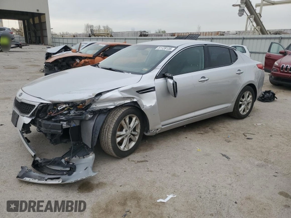 2012 Kia Optima EX with VIN 5XXGN4A75CG006494, listed as a Copart auction lot 51128135 with 222,059 mi miles and Salvage Title. Bid and sale history available at carsss.com. Image 1.