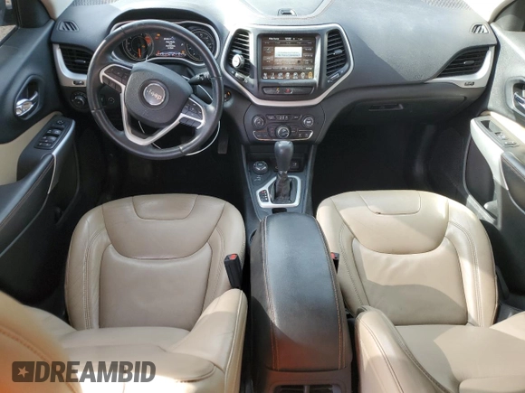 2018 Jeep Cherokee Limited with VIN 1C4PJMDX3JD554279, listed as a Copart auction lot 84880804 with 135,630 mi miles and Salvage Title. Bid and sale history available at carsss.com. Image 8.