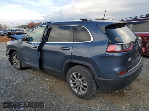 2021 Jeep Cherokee Latitude Lux with VIN 1C4PJLMN4MD154874, listed as a Copart auction lot 82376734 with 54,992 mi miles and Salvage Title. Bid and sale history available at carsss.com. Image 2.