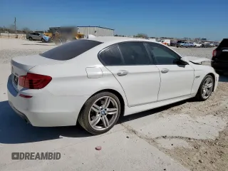 2015 BMW 5 Series 535i with VIN WBA5B1C52FG128542, listed as a Copart auction lot 50084585 with 110,341 mi miles and Salvage Title. Bid and sale history available at carsss.com. Image 3.