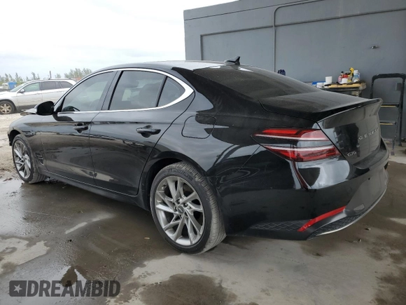 2022 Genesis G70 2.0T with VIN KMTG34TA9NU086962, listed as a Copart auction lot 79085484 with 19,700 mi miles and Non Repairable. Bid and sale history available at DreamBid. Image 2.