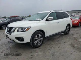 2018 Nissan Pathfinder SL with VIN 5N1DR2MM0JC664214, listed as a Copart auction lot 58831645 with 126,174 mi miles and Salvage title. Bid and sale history available at DreamBid. Image 1.
