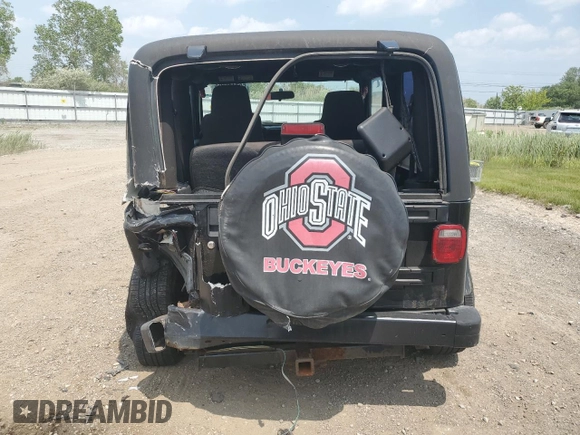 2005 Jeep Wrangler X z VIN 1J4FA39S75P321328, wystawiony jako Copart lot #59711505 z przebiegiem 126 768 mil mil oraz Szkoda całkowita • Salvage title. Historia ofert i sprzedaży dostępna na DreamBid. Obrazek 6.