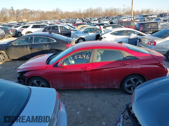2023 Hyundai Elantra SEL with VIN KMHLS4AG3PU450699, listed as a IAAI auction lot 41336246 with 55,830 mi miles and . Bid and sale history available at DreamBid. Image 14.