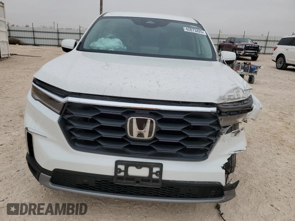 2025 Honda Pilot EX-L with VIN 5FNYG2H49SB013058, listed as a Copart auction lot 42873425 with 11,535 mi miles and Salvage Title. Bid and sale history available at carsss.com. Image 5.