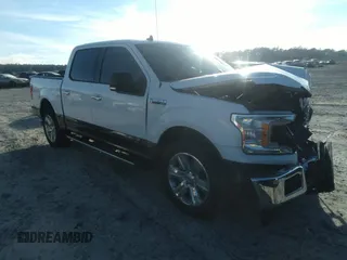 2019 Ford F-150 XL with VIN 1FTEW1C41KFC52669, listed as a IAAI auction lot 38161492 with 51,913 mi miles and . Bid and sale history available at carsss.com. Image 1.