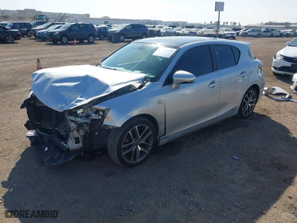 2015 Lexus CT 200h Hybrid with VIN JTHKD5BH2F2211953, listed as a IAAI auction lot 41637689 with 248,127 mi miles. Bid and sale history available at carsss.com. Image 18.