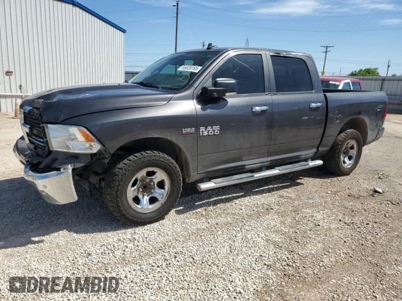 2017 Ram 1500 Lone Star z VIN 3C6RR6LT9HG637098, wystawiony jako Copart lot #55029165 z przebiegiem 98 995 mil mil oraz Szkoda całkowita • Salvage title. Historia ofert i sprzedaży dostępna na DreamBid. Obrazek 1.
