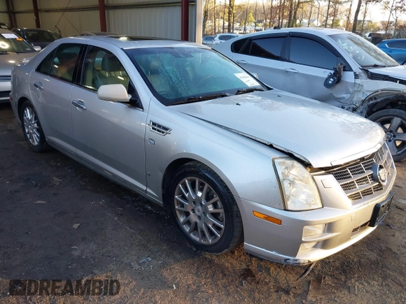 2008 Cadillac STS RWD w/1SB with VIN 1G6DK67V980156407, listed as a IAAI auction lot 41416411 with 134,452 mi miles. Bid and sale history available at carsss.com. Image 1.