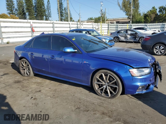 2016 Audi S4 Premium Plus with VIN WAUBGAFL5GA007622, listed as a Copart auction lot 48794095 with 93,256 mi miles and Salvage Title. Bid and sale history available at carsss.com. Image 4.