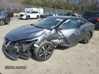 2021 Nissan Maxima SV z VIN 1N4AA6CV2MC507519, wystawiony jako Copart lot #46581965 z przebiegiem 77 944 mil mil oraz Szkoda całkowita • Salvage title. Historia ofert i sprzedaży dostępna na DreamBid. Obrazek 1.