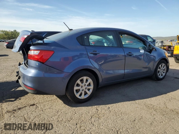 2016 Kia Rio LX with VIN KNADM4A30G6684798, listed as a Copart auction lot 54304005 with 49,719 mi miles and Salvage Title. Bid and sale history available at DreamBid. Image 3.