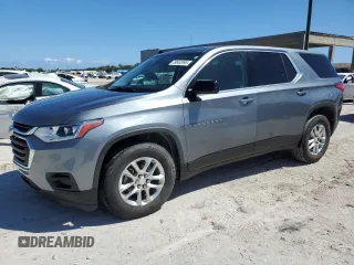 2020 Chevrolet Traverse LS z VIN 1GNERFKW2LJ186730, wystawiony jako Copart lot #49952995 z przebiegiem 35 199 mil mil oraz Szkoda całkowita • Salvage title. Historia ofert i sprzedaży dostępna na DreamBid. Obrazek 1.