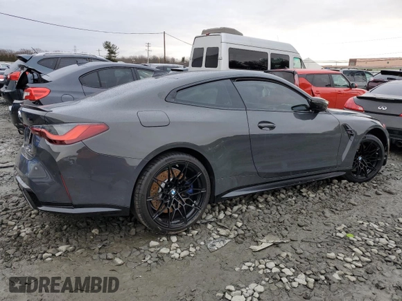 2021 BMW M4 Competition with VIN WBS33AZ0XMCH11542, listed as a Copart auction lot 40417664 with 0 mi miles and Salvage Title. Bid and sale history available at carsss.com. Image 3.