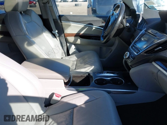 2017 Acura MDX Technology с VIN 5FRYD4H59HB038465, выставлен на аукционе IAAI как лот 41580932 с пробегом 132 025 миль миль и . История ставок и продаж доступна на DreamBid. Изображение 5.