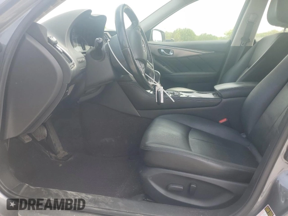 2015 Infiniti Q50 with VIN JN1BV7AR2FM423621, listed as a Copart auction lot 53510465 with 136,355 mi miles and Salvage Title. Bid and sale history available at carsss.com. Image 7.
