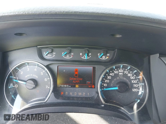 2013 Ford F-150 XL with VIN 1FTFW1EF4DFB71302, listed as a IAAI auction lot 41730141 with 71,818 mi miles. Bid and sale history available at carsss.com. Image 7.