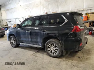 2019 Lexus LX with VIN JTJHY7AX3K4290825, listed as a Copart auction lot 46424175 with 87,011 mi miles and Salvage Title. Bid and sale history available at carsss.com. Image 2.