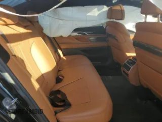 2018 BMW 7 Series 740i xDrive with VIN WBA7E4C53JGV23968, listed as a Copart auction lot 77244814 with 0 mi miles and Salvage Title. Bid and sale history available at carsss.com. Image 10.