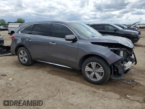 2020 Acura MDX с VIN 5J8YD4H38LL005822, выставлен на аукционе Copart как лот 57610055 с пробегом 56 433 миль миль и Списание • Salvage title. История ставок и продаж доступна на DreamBid. Изображение 4.