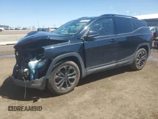 2021 GMC Terrain SLT with VIN 3GKALVEV6ML388149, listed as a Copart auction lot 55681285 with 44,773 mi miles and Salvage title. Bid and sale history available at DreamBid. Image 1.