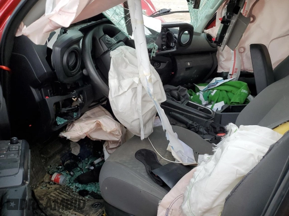 2021 Toyota Tacoma SR with VIN 3TYSX5EN6MT005023, listed as a Copart auction lot 55687625 with Not provided miles and Salvage title. Bid and sale history available at DreamBid. Image 8.