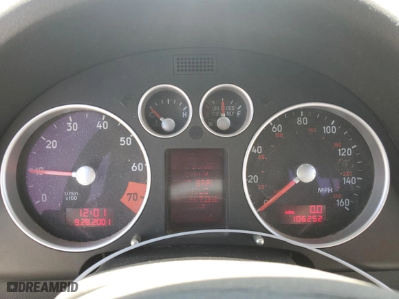 2003 Audi TT with VIN TRUTC28NX31004027, listed as a Copart auction lot 63851004 with 106,252 mi miles and Clean Title. Bid and sale history available at carsss.com. Image 9.