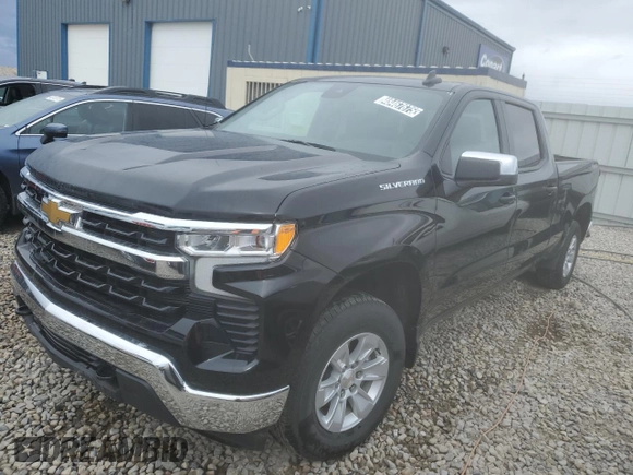 2023 Chevrolet Silverado 1500 LT with VIN 1GCUDDED1PZ318286, listed as a Copart auction lot 48467675 with 34,441 mi miles and Non Repairable. Bid and sale history available at carsss.com. Image 1.