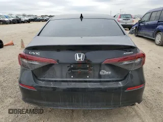 2025 Honda Civic Sedan Sport with VIN 2HGFE2F51SH533081, listed as a Copart auction lot 88772495 with 1,850 mi miles and Salvage Title. Bid and sale history available at carsss.com. Image 6.