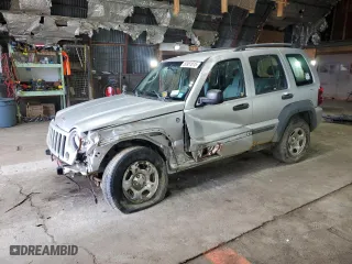 2005 Jeep Liberty Sport with VIN 1J4GL48K55W578919, listed as a Copart auction lot 50951615 with 153,716 mi miles and Salvage Title. Bid and sale history available at carsss.com. Image 1.