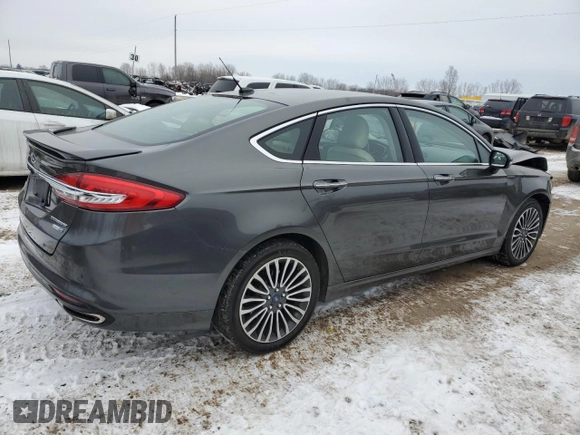 2018 Ford Fusion Titanium with VIN 3FA6P0D9XJR205833, listed as a Copart auction lot 44784245 with 154,766 mi miles and Salvage title. Bid and sale history available at DreamBid. Image 3.