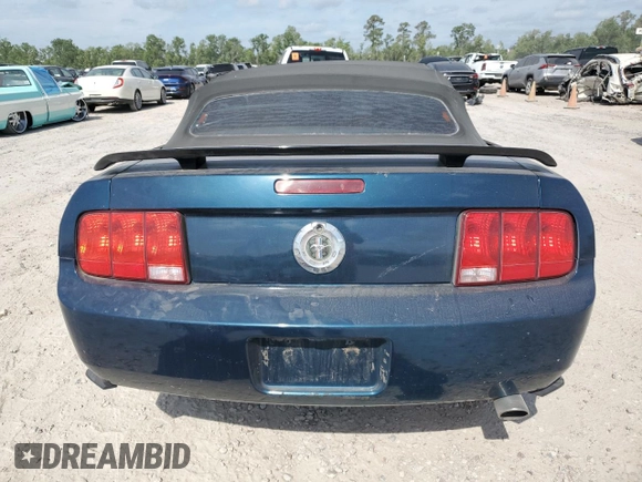 2005 Ford Mustang Deluxe with VIN 1ZVFT84N755202833, listed as a Copart auction lot 53318295 with 134,956 mi miles and Clean Title. Bid and sale history available at carsss.com. Image 6.