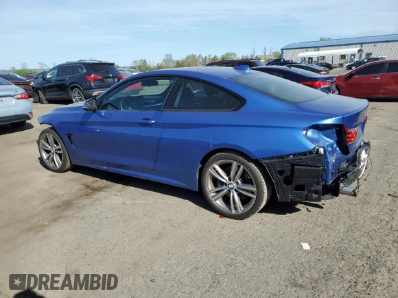 2014 BMW 4 Series 435i xDrive with VIN WBA3R5C57EF785125, listed as a Copart auction lot 55049605 with 59,626 mi miles and Salvage title. Bid and sale history available at DreamBid. Image 2.