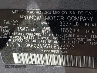 2020 Hyundai Accent SE с VIN 3KPC24A67LE126742, выставлен на аукционе IAAI как лот 41666536 с пробегом 64 242 миль миль и . История ставок и продаж доступна на DreamBid. Изображение 9.