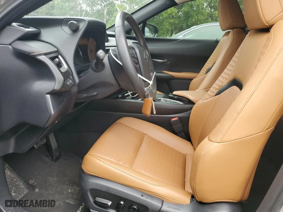 2021 Lexus UX with VIN JTHX9JBH9M2042298, listed as a Copart auction lot 50257753 with 38,328 mi miles. Bid and sale history available at carsss.com. Image 7.