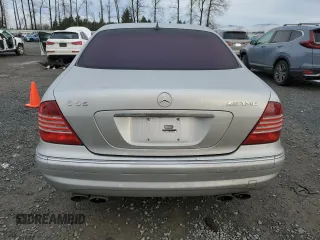 2003 Mercedes-Benz S 55 AMG with VIN WDBNG74J73A357542, listed as a Copart auction lot 87545475 with 76,588 mi miles and Salvage Title. Bid and sale history available at DreamBid. Image 6.