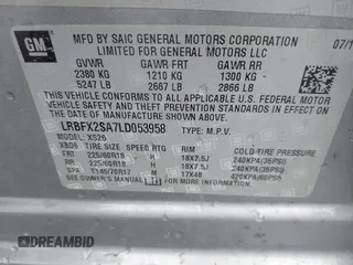 2020 Buick Envision Essence with VIN LRBFX2SA7LD053958, listed as a IAAI auction lot 41248395 with 49,178 mi miles and . Bid and sale history available at DreamBid. Image 9.
