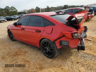 2022 Honda Civic Sedan Sport with VIN 2HGFE2F58NH592651, listed as a Copart auction lot 46500675 with 45,488 mi miles and Non Repairable. Bid and sale history available at carsss.com. Image 3.