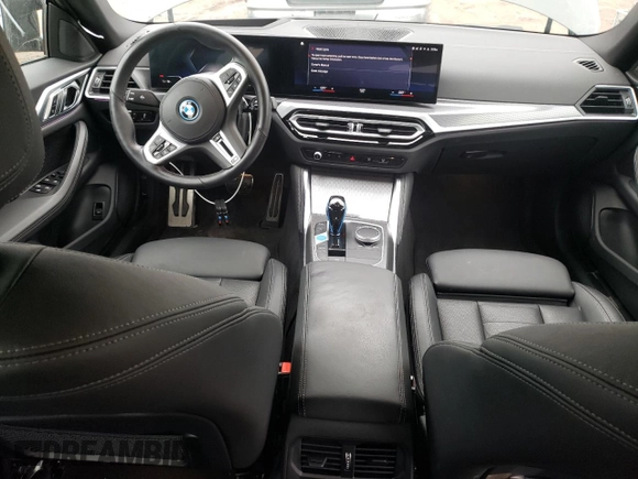 2023 BMW i4 M50 with VIN WBY33AW05PFP05464, listed as a Copart auction lot 82332714 with 14,644 mi miles and Salvage Title. Bid and sale history available at carsss.com. Image 8.