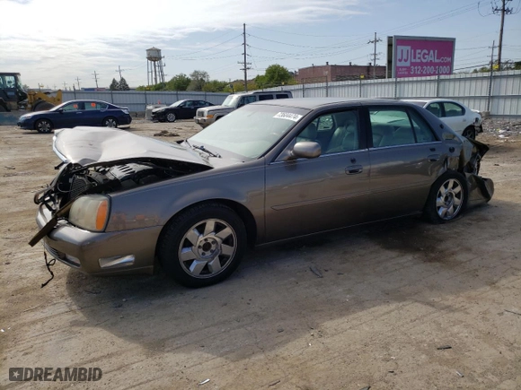 2001 Cadillac DeVille DTS with VIN 1G6KF57961U249148, listed as a Copart auction lot 73604474 with NaN miles and Salvage Title. Bid and sale history available at carsss.com. Image 1.