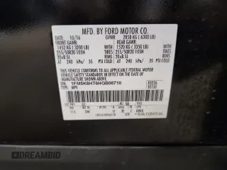 2017 Ford Explorer Platinum с VIN 1FM5K8HT6HGB06710, выставлен на аукционе Copart как лот 59512775 с пробегом 143 459 миль миль и Списание • Salvage title. История ставок и продаж доступна на DreamBid. Изображение 14.