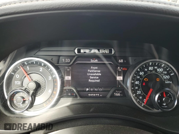 2021 Ram 2500 Laramie with VIN 3C6UR5FL4MG582263, listed as a Copart auction lot 47674285 with 45,615 mi miles and Salvage Title. Bid and sale history available at carsss.com. Image 9.
