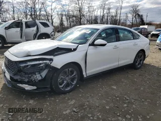 2025 Honda Accord EX-L with VIN 1HGCY2F69SA010120, listed as a Copart auction lot 49388455 with 7,796 mi miles and Salvage title. Bid and sale history available at DreamBid. Image 1.