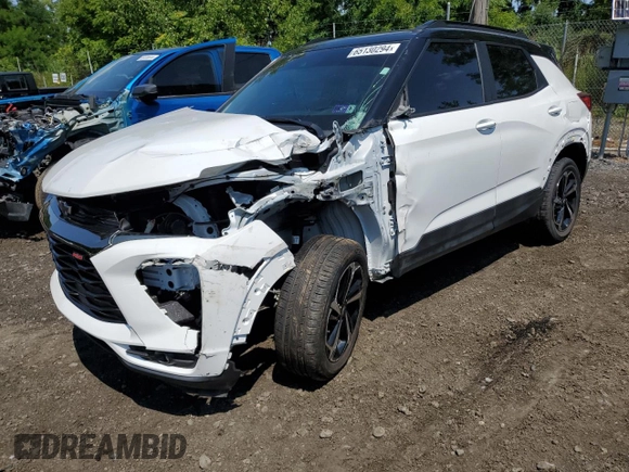 2023 Chevrolet TrailBlazer RS with VIN KL79MUSL2PB212940, listed as a Copart auction lot 65130294 with 4,954 mi miles and Salvage Title. Bid and sale history available at DreamBid. Image 1.
