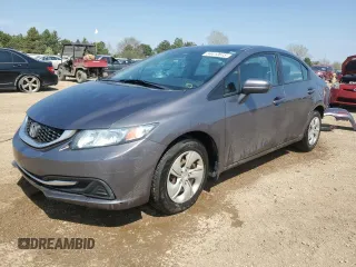 2015 Honda Civic LX with VIN 19XFB2F58FE121247, listed as a Copart auction lot 54413615 with 62,692 mi miles and Salvage title. Bid and sale history available at DreamBid. Image 1.