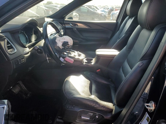 2021 Mazda CX-9 Carbon Edition with VIN JM3TCBDY2M0531245, listed as a Copart auction lot 54208795 with 80,645 mi miles and Salvage title. Bid and sale history available at DreamBid. Image 7.