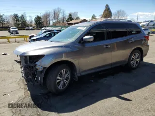 2017 Nissan Pathfinder SL with VIN 5N1DR2MM3HC646459, listed as a Copart auction lot 50371155 with 72,420 mi miles and Salvage Title. Bid and sale history available at DreamBid. Image 1.