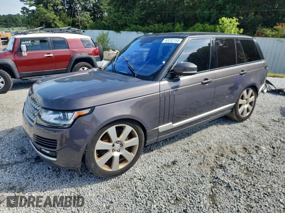 2016 Land Rover Range Rover Supercharged with VIN SALGS2EF5GA251806, listed as a Copart auction lot 63232155 with 129,600 mi miles and Clean title. Bid and sale history available at DreamBid. Image 1.