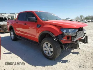 2022 Ford Ranger XL with VIN 1FTER4FH3NLD28261, listed as a Copart auction lot 52878795 with 20,013 mi miles and Salvage title. Bid and sale history available at DreamBid. Image 4.