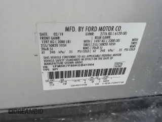 2019 Ford Explorer Limited z VIN 1FM5K7F89KGB41564, wystawiony jako Copart lot #63763385 z przebiegiem 140 847 mil mil oraz Nie do naprawy • Non repairable. Historia ofert i sprzedaży dostępna na DreamBid. Obrazek 14.